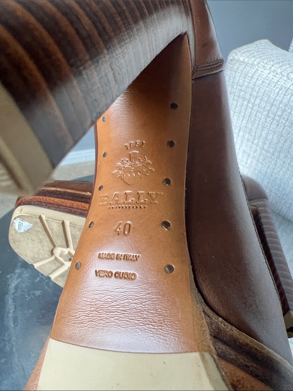 Bally Lewes Loafer-Style Heels - Picture 10 of 10